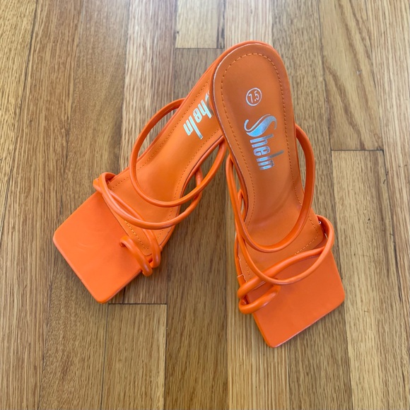 SheIn Shoes - NWOT SheIn Strappy-Heeled Sandals, Sz 7.5